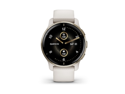 Garmin Venu 2 Plus 43mm GPS (gräddguld/elfenben)