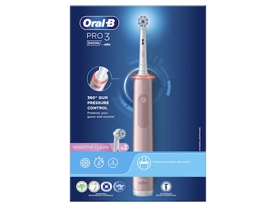 Oral-B Pro 3 3400N Eltandborste (rosa)