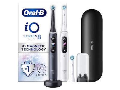 Oral-B iO 8 Elektriska tandborstar (svart och vit)