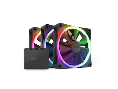 NZXT F120 RGB 120mm PWM Fläkt Triple Pack (svart)