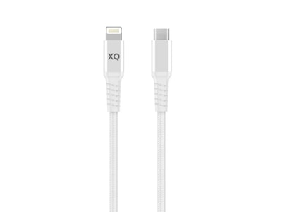 XQISIT Lightning till USB-C kabel 2m (vit)