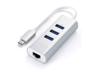 Satechi USB-C Hub 2-i-1 (silver)