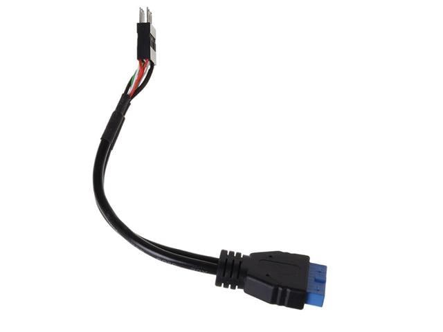 USB 3.0 till USB 2.0 Adapter 15cm (svart) USB-kablar