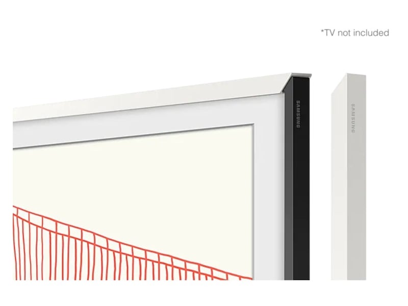 Samsung 50" ram till The Frame (2021-2024, vit) TV-ram & tillbehör