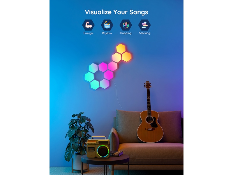 Govee Glide Hexa Light Panels Led strips & underhållning