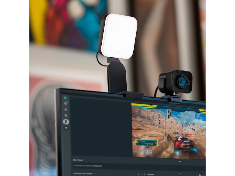 Logitech Litra Glow Premium Streaming Light med TrueSoft Streaming tillbehör