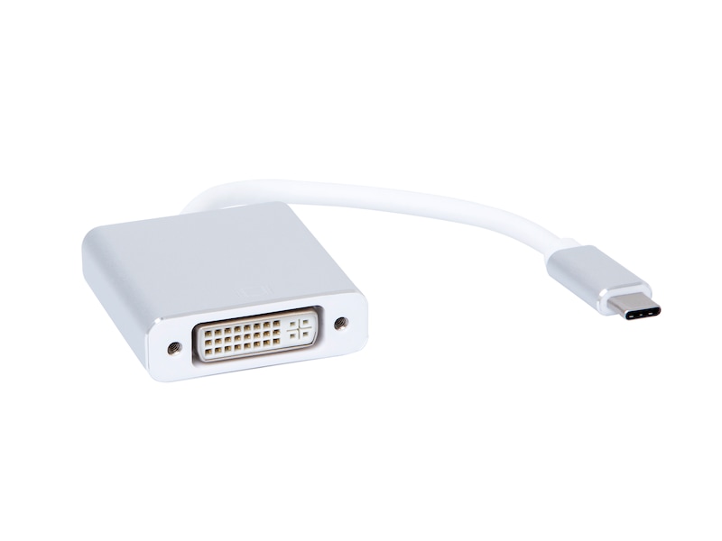 USB-C till DVI Adapter 15cm (vit) USB-kablar