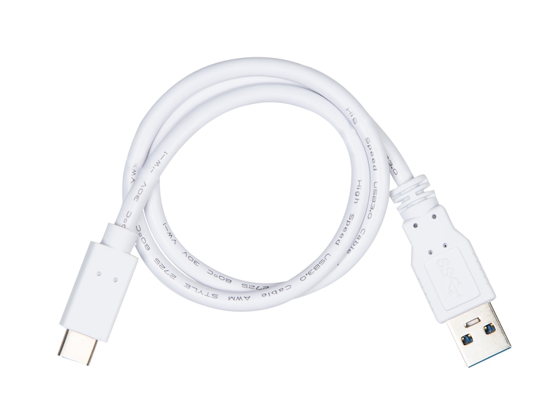 USB-A till USB-C kabel 0.5m (vit) USB-kablar