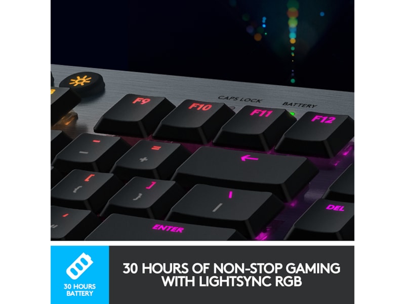 Logitech G915 Lightspeed Trådlöst Gamingtangentbord (svart) Gamingtangentbord