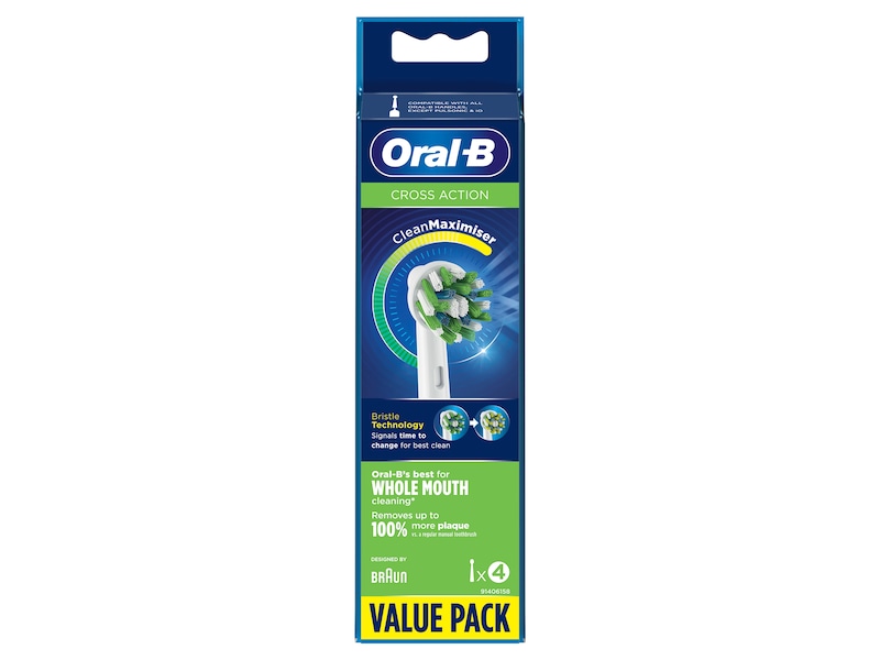 Oral-B CrossAction 4ct CMax 4pk Tandborsthuvud