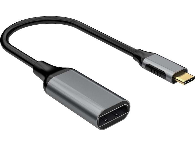 iiglo USB-C till DP adapter 4K/60hz (Space grey aluminium) Kabel adapter och övergångar