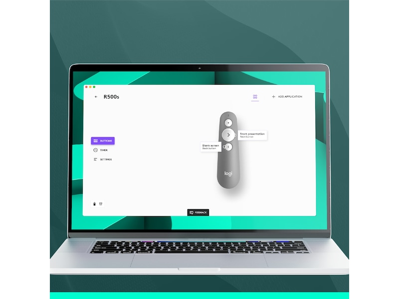 Logitech R500s Laser Presentation Fjärrkontroll Presentatör