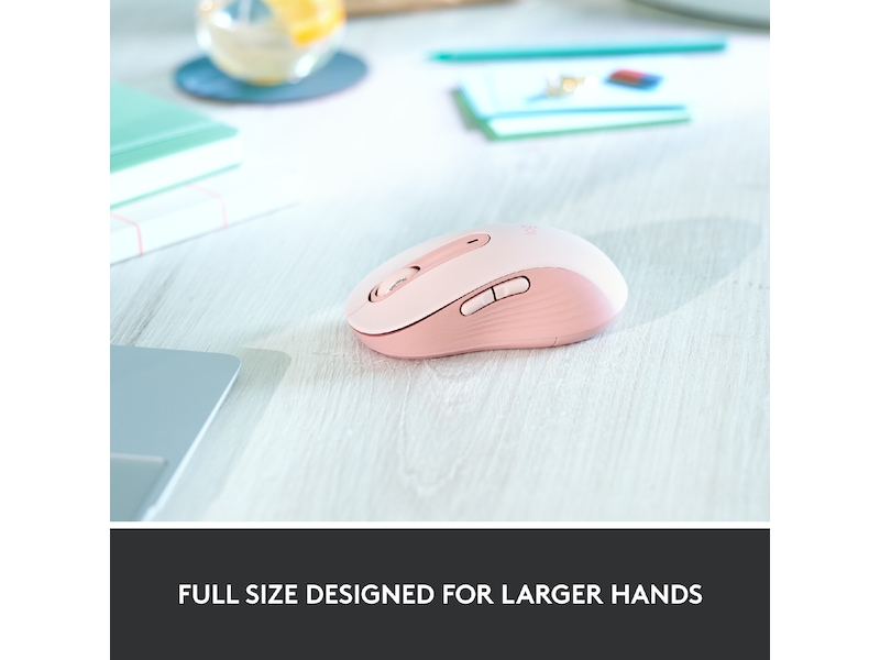 Logitech Signature M650 Large trådlös mus Rosa Mus