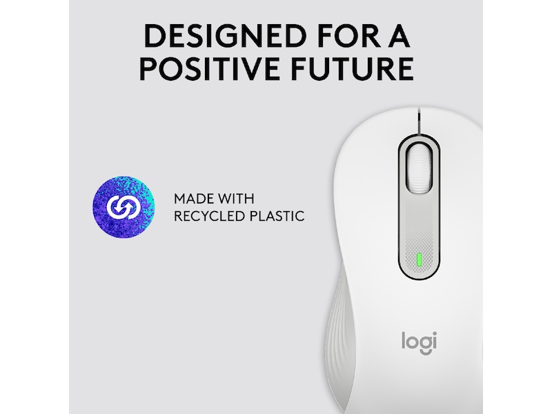 Logitech Signature M650 Large trådlös mus Offwhite Mus