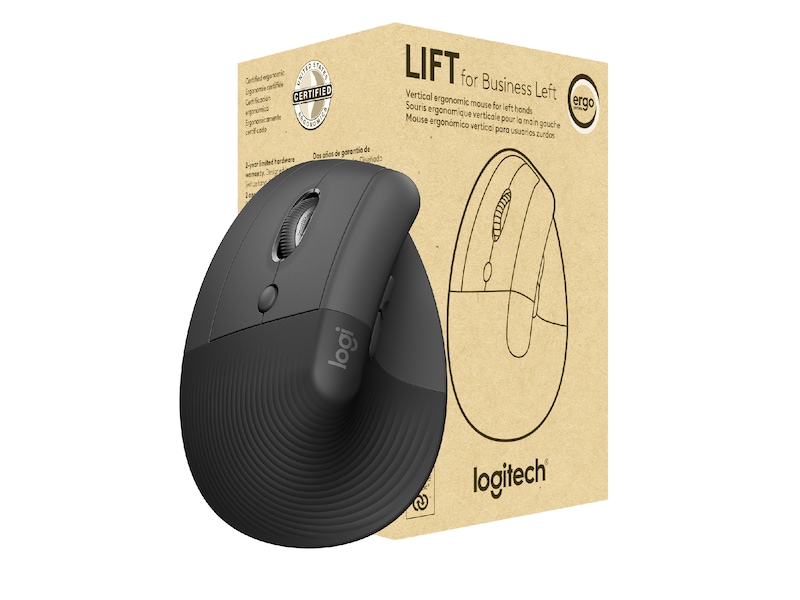 Logitech Lift Vertikal Business Vänster mus (graphite) Mus