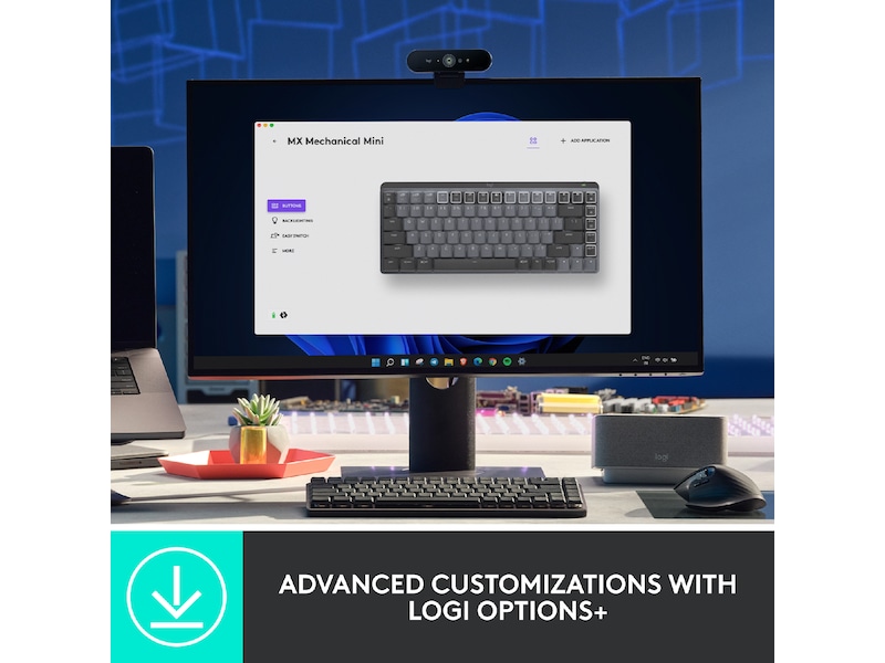 Logitech MX Mechanical Mini Minimalist Tactile (graphite) Tangentbord