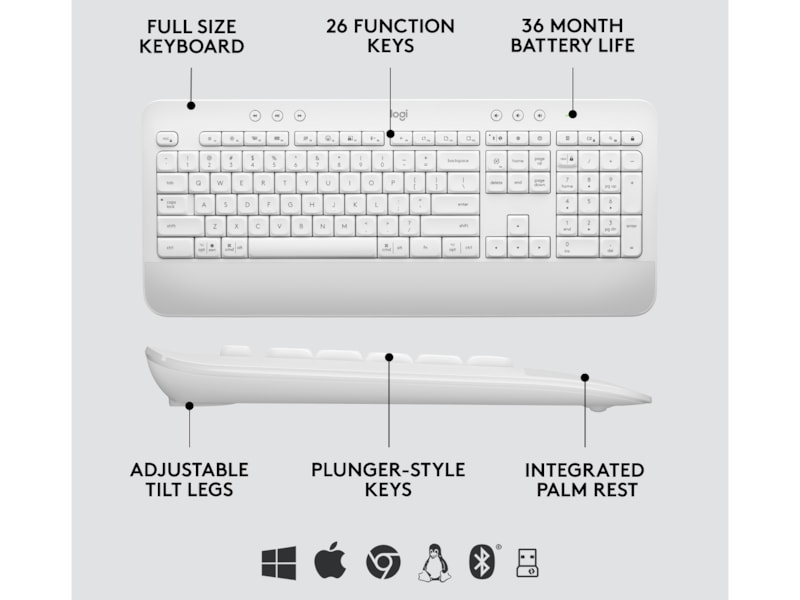 Logitech Signature MK650 Combo for Business (offwhite) Tangentbord