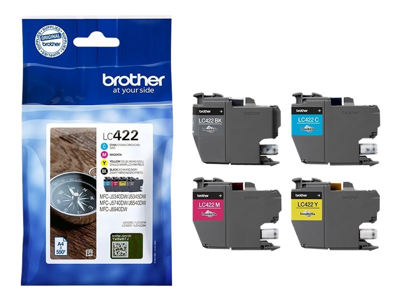 Brother bläck LC422VALDR Valuepack Bläckpatron