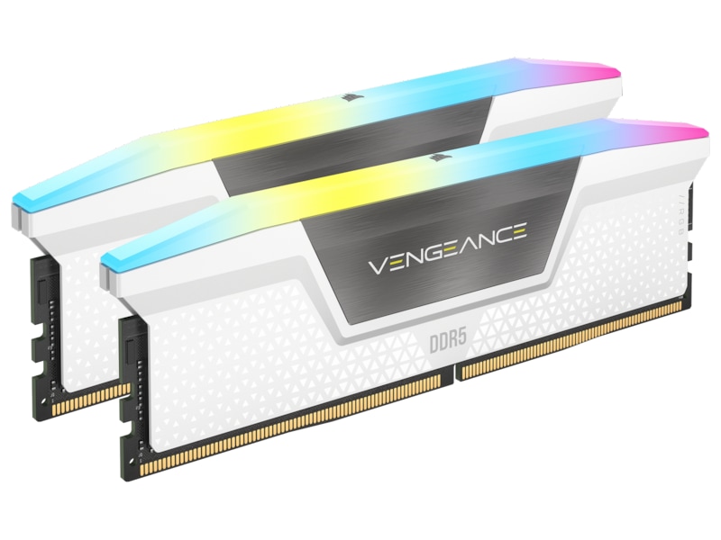 Corsair Vengeance DDR5 6000MHz 32GB RGB (vit) Minne