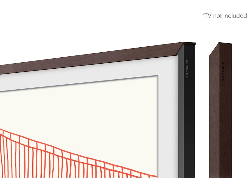 Samsung 85" ram till The Frame (2021-2024, brun) TV-ram & tillbehör