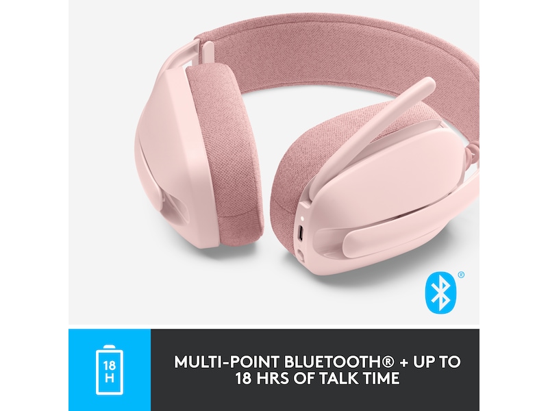 Logitech Zone Vibe 100 trådlös headset (rosa) Hörlurar