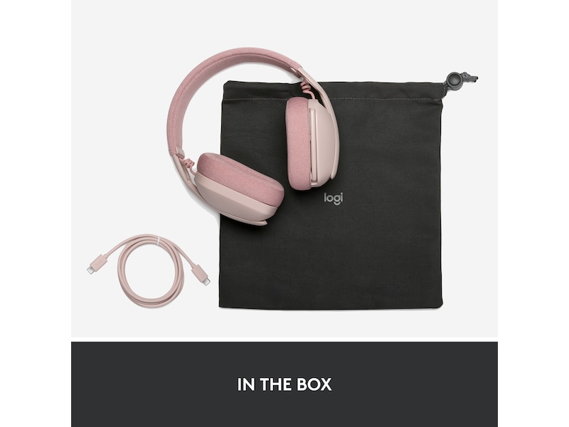 Logitech Zone Vibe 100 trådlös headset (rosa) Hörlurar