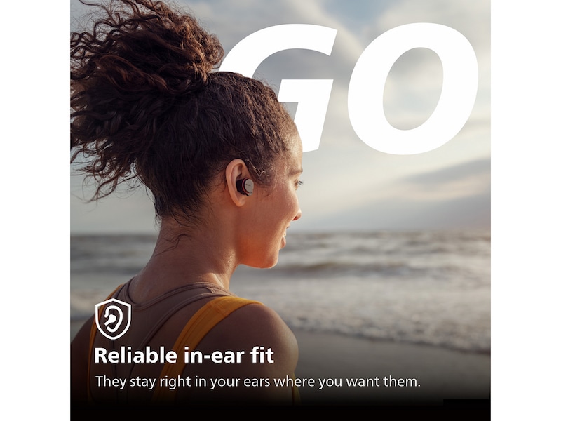 Philips GO A7507 trådlösa sportshörlurar, In-ear (svart/röd) In-ear hörlurar