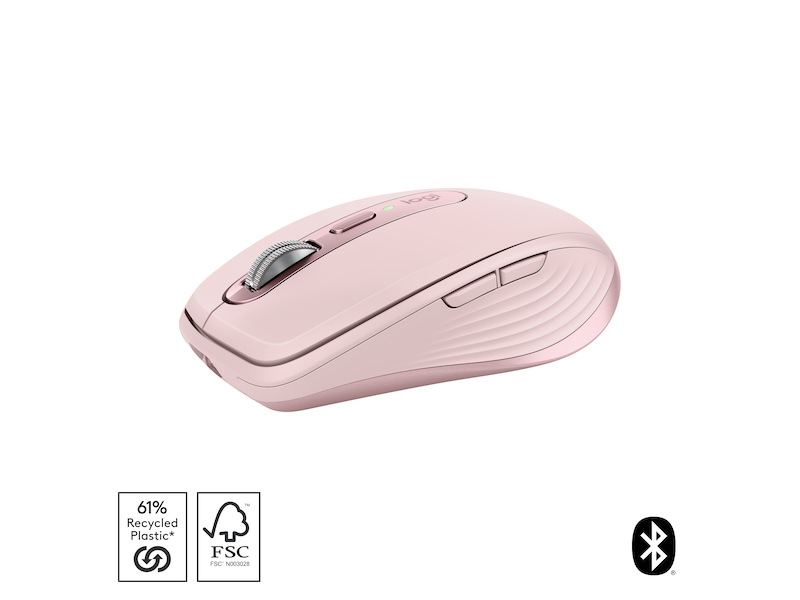 Logitech MX Anywhere 3S trådlös mus (rosa) Mus