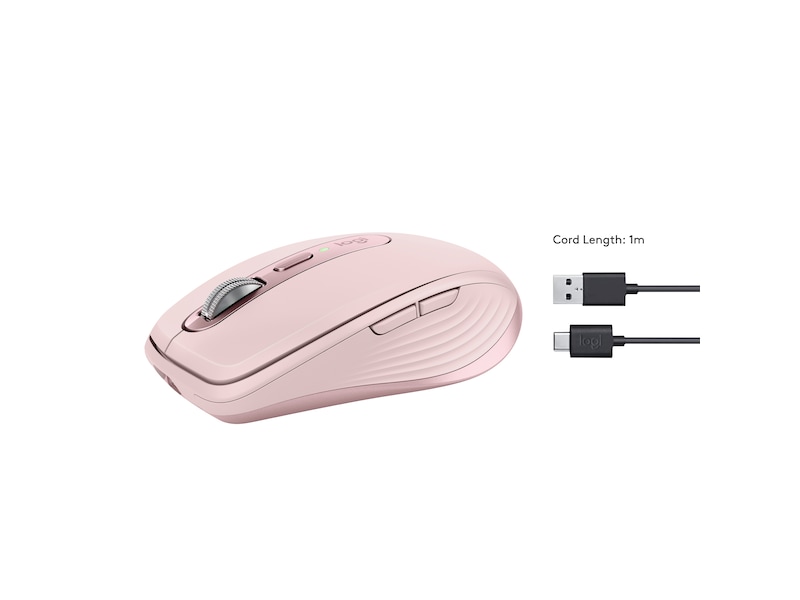 Logitech MX Anywhere 3S trådlös mus (rosa) Mus