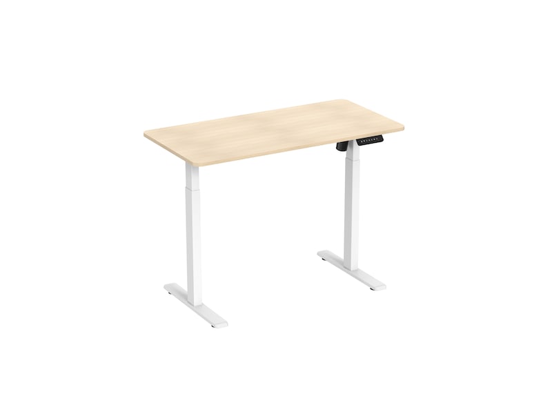 Ergonomiskt höj-/sänkbord 120cm (vit/eik) Aktivitetsbord