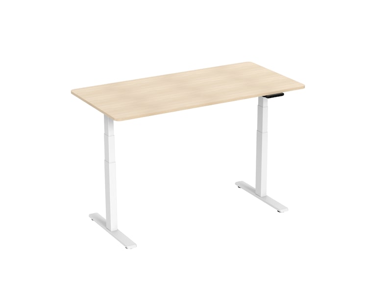 Ergonomiskt höj-/sänkbord 150cm (vit/eik) Aktivitetsbord