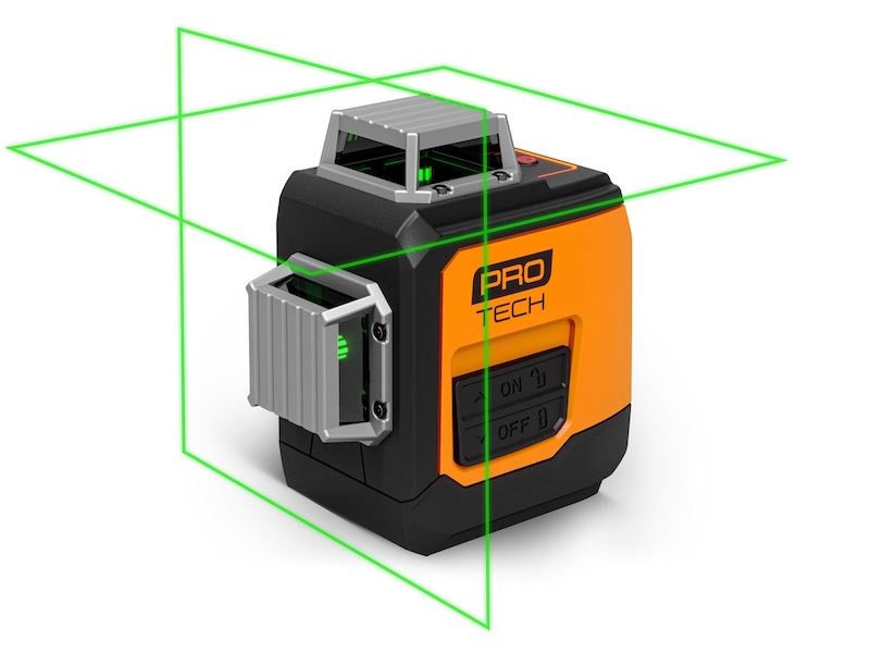 Protech 360 korslaser grön20m + Tripod stativ Bundle Laser & Vattenpass