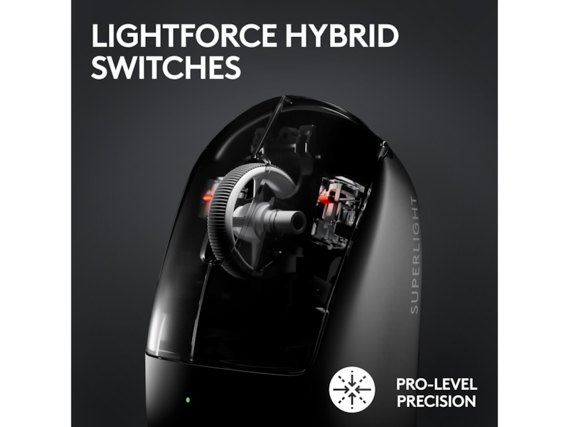 Logitech G Pro X Superlight 2 Lightspeed Trådlös Gamingmus (svart) Gamingmus