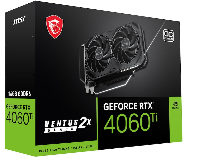 MSI GeForce RTX 4060 Ti VENTUS 2X Grafikkort