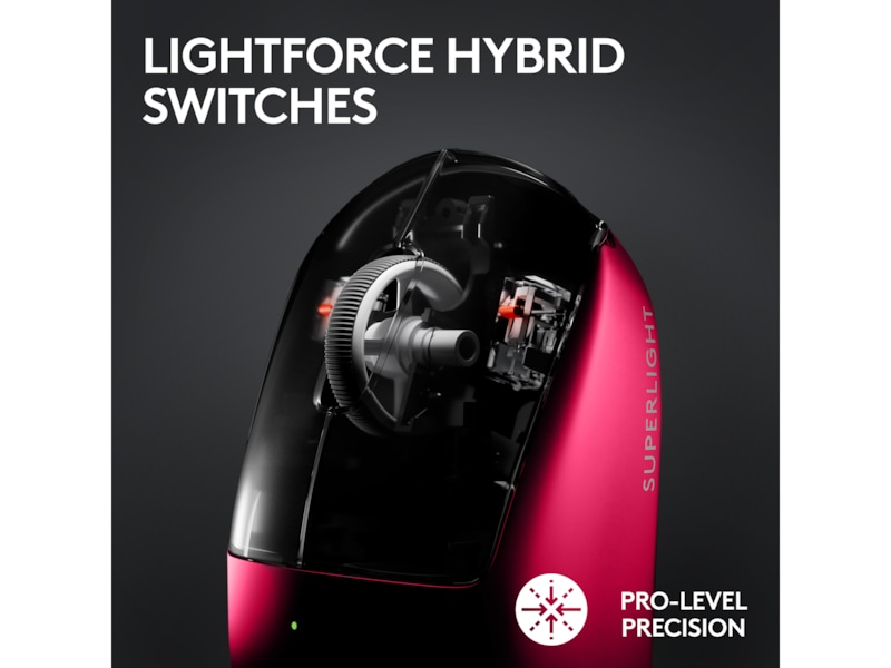 Logitech G Pro X Superlight 2 Lightspeed Trådlös Gamingmus (Magenta) Gamingmus