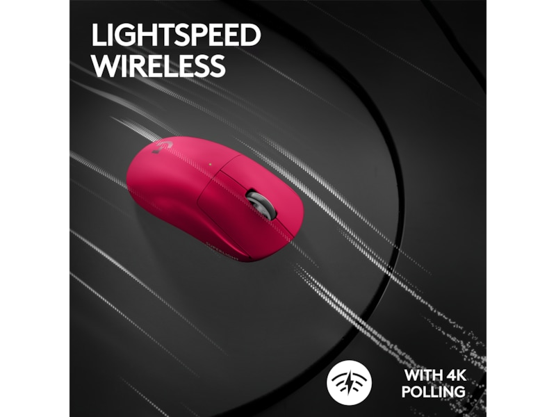 Logitech G Pro X Superlight 2 Lightspeed Trådlös Gamingmus (Magenta) Gamingmus