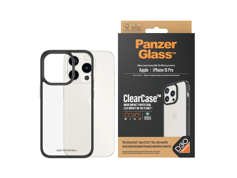 PanzerGlass iPhone 15 Pro ClearCase Skal (transparent) Mobilskal