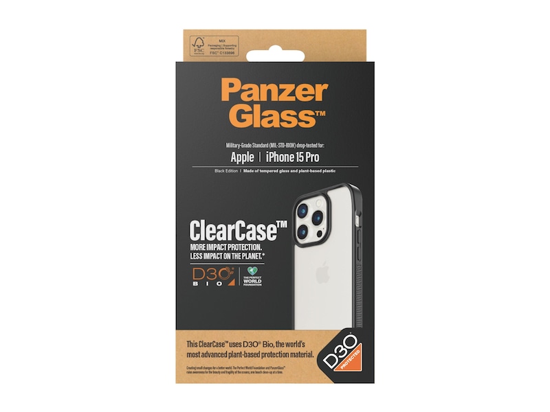 PanzerGlass iPhone 15 Pro ClearCase Skal (transparent) Mobilskal