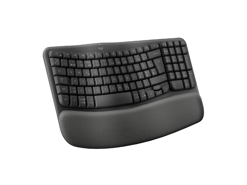 Logitech Wave Keys trådlöst tangentbord (grafit) Tangentbord