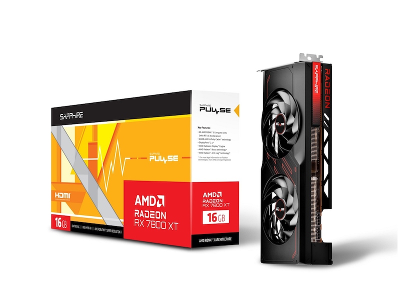 Sapphire PULSE AMD Radeon RX 7800 XT Grafikkort