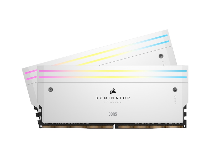 Corsair Dominator Titanium RGB DDR5 6600MHz 64GB (vit) Minne