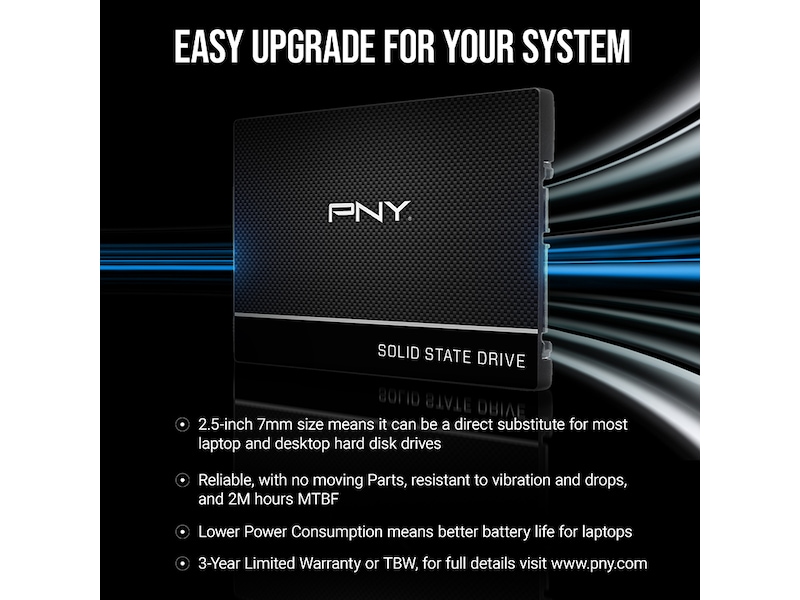 PNY CS900 2,5" SSD 1TB SSD 2.5