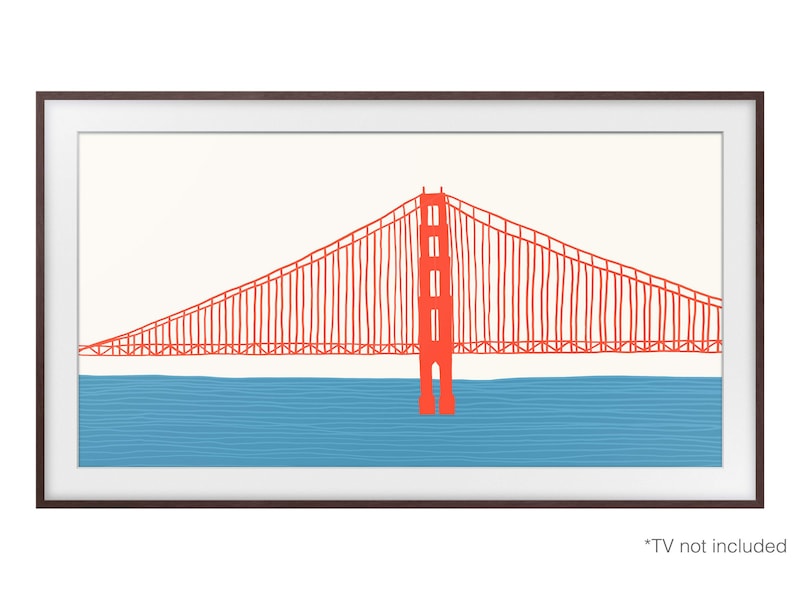 Samsung 55" ram till The Frame (2021-2024, brun) TV-ram & tillbehör