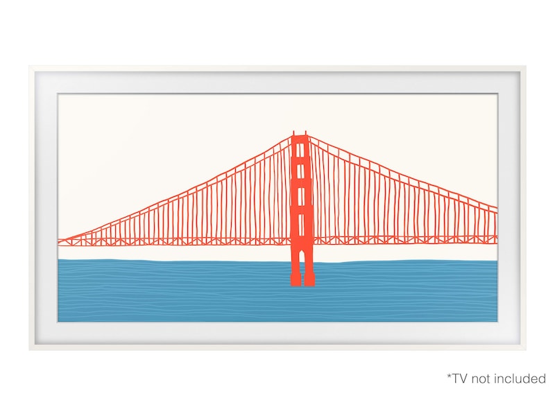 Samsung 55" ram till The Frame (2021-2024, vit) TV-ram & tillbehör