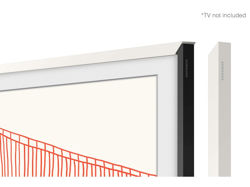 Samsung 55" ram till The Frame (2021-2024, vit) TV-ram & tillbehör