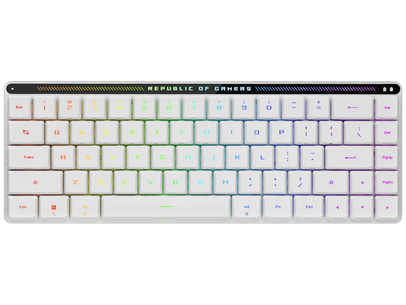 ASUS ROG Falchion RX Low Profile Optical trådlöst gamingtangentbord (vit) Gamingtangentbord