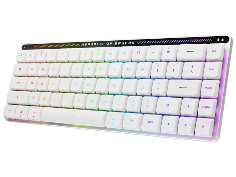 ASUS ROG Falchion RX Low Profile Optical trådlöst gamingtangentbord (vit) Gamingtangentbord