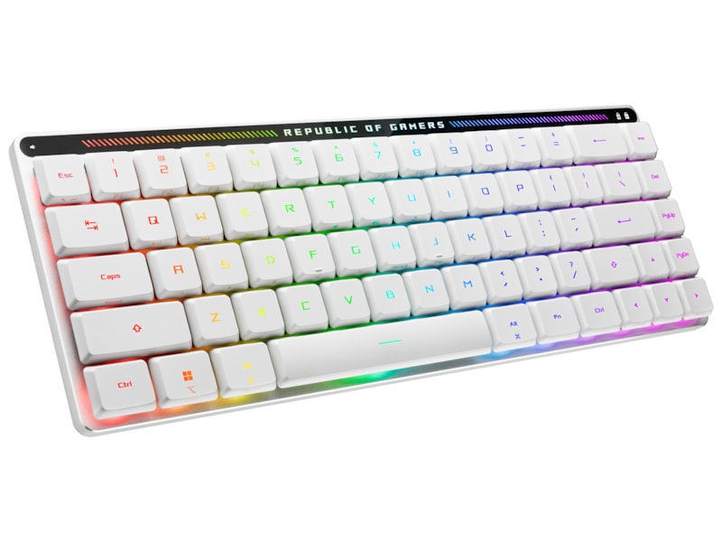 ASUS ROG Falchion RX Low Profile Optical trådlöst gamingtangentbord (vit) Gamingtangentbord