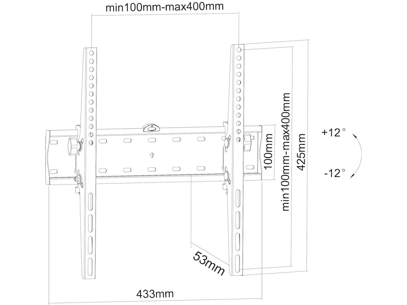 Andersson WMT 2.0 väggfäste TV tilt 32-55" Väggfäste & TV-stativ