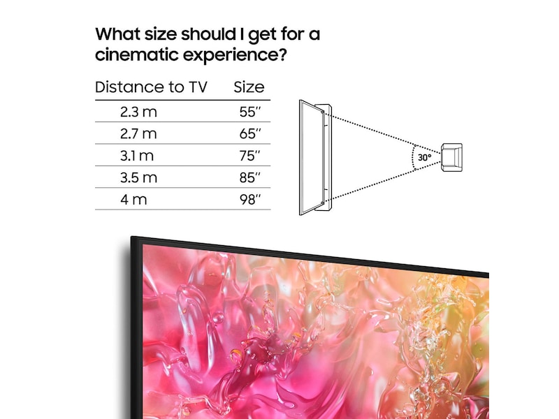 Samsung 85" DU7105 4K Crystal UHD Smart TV TU85DU7105K TV